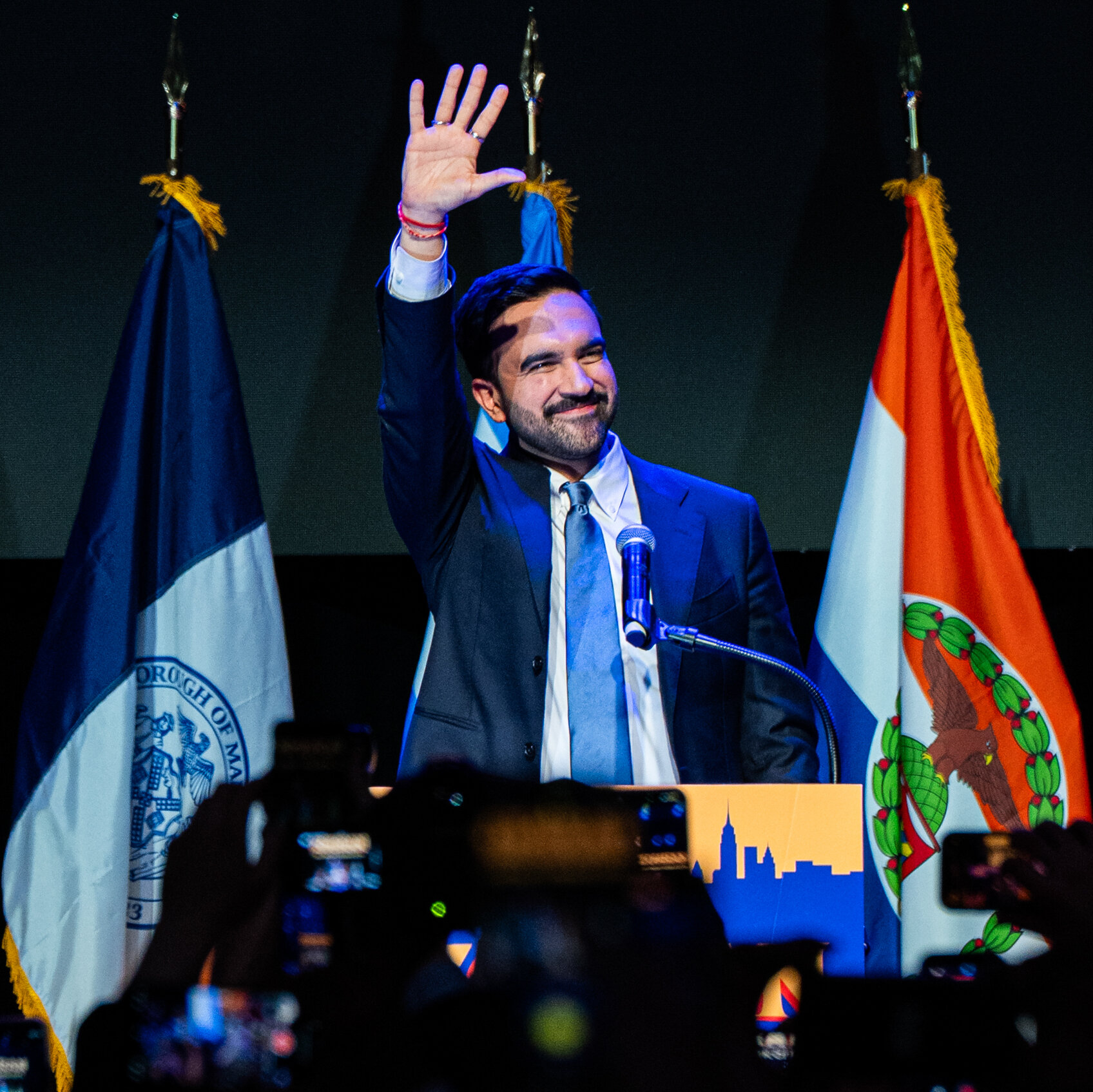 Zohran Mamdani addressing his supports in his victory speech. (Photo from The New York Times)