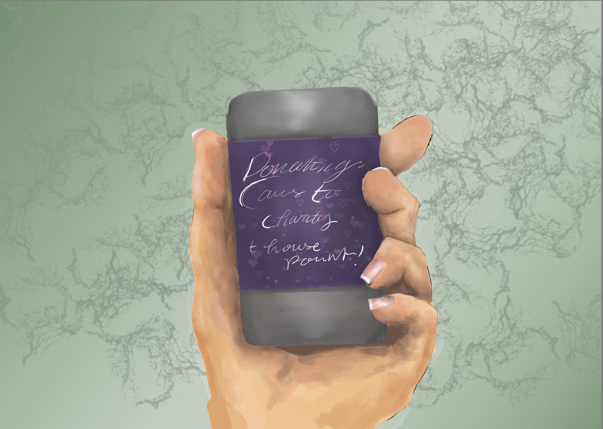 Illustration of a can for the canned food drive!